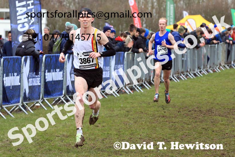 Senior Mens 2023 UK CAU Inter Counties Cross Country Champs, Prestwold Hall, Loughborough. Photo: David T. Hewitson/Sports for All Pics